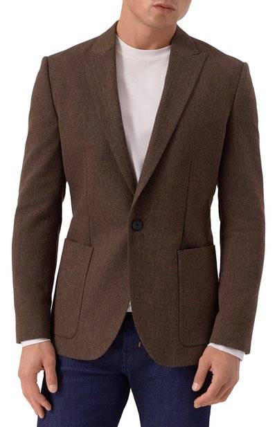 Пиджак из шерсти и хлопка HUGO, арт. 50544694, фото 4