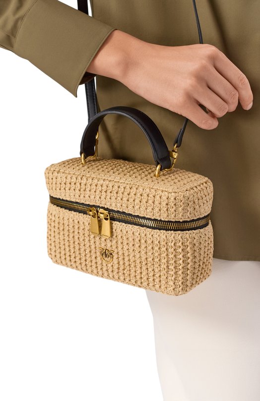 Сумка Vanity Soft mini Pinko 106382/A391 Бежевый  106382/A391 Фото 2