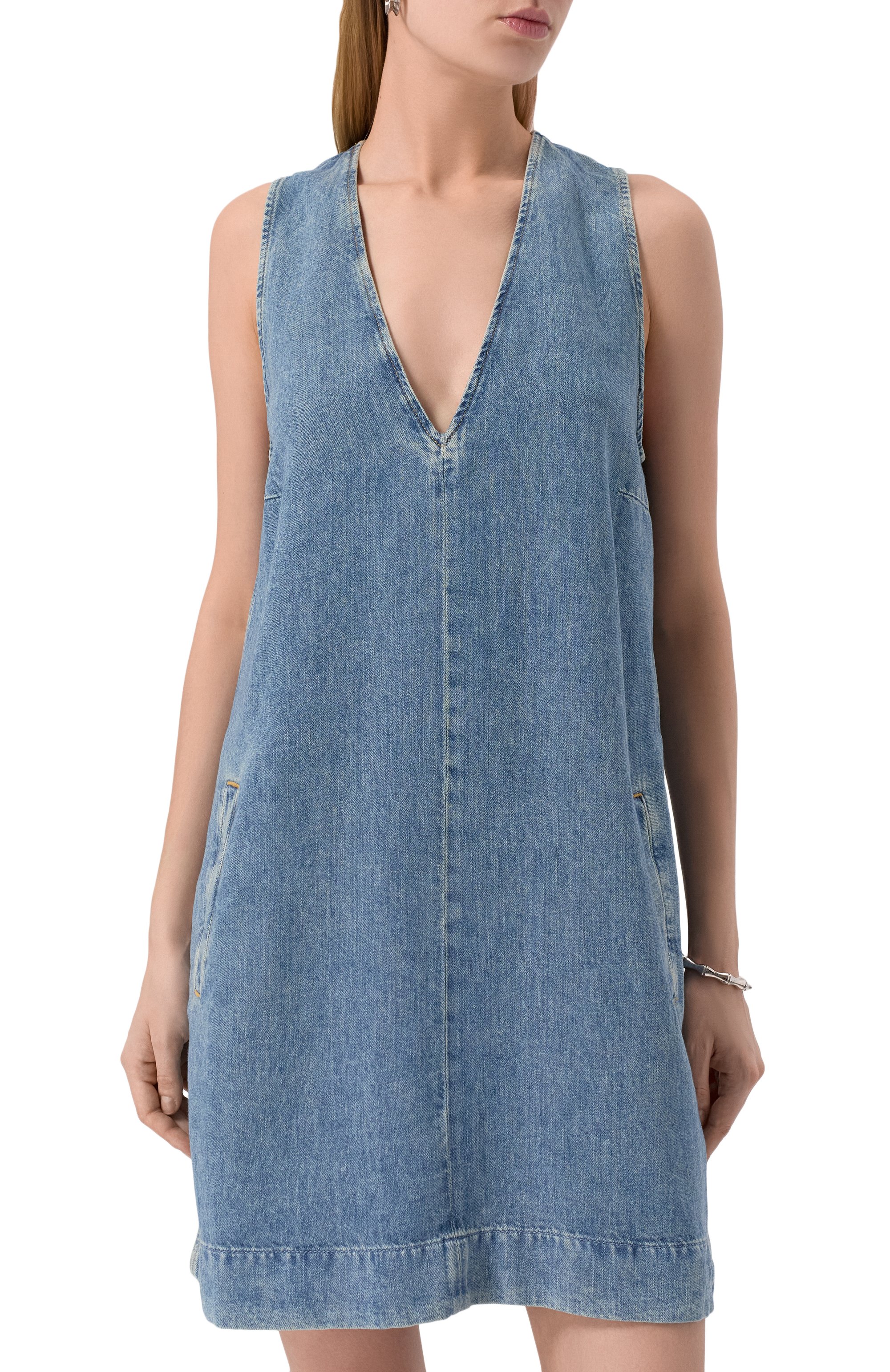 Джинсовое платье 7 FOR ALL MANKIND, арт. 7U031U03AIA, фото 3