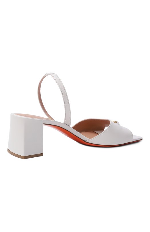 Кожаные босоножки Santoni WHPG72055HA2NWLN Белый  WHPG72055HA2NWLN Фото 5