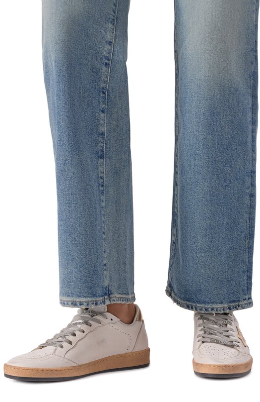 Кожаные кеды Ball Star Golden Goose Deluxe Brand GWF00117.F000783 Кремовый  GWF00117.F000783 Фото 2