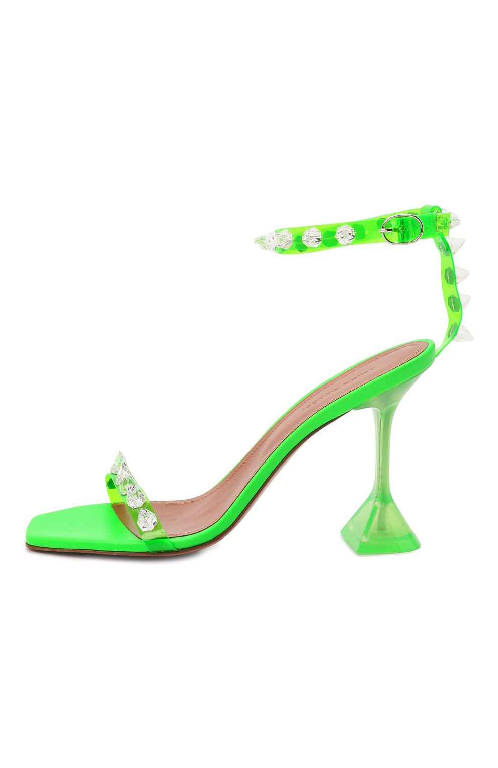 Босоножки julia glass 95 AMINA MUADDI, арт. JULIA GLASS SANDAL/PVC FLU0/GREEN, фото 3