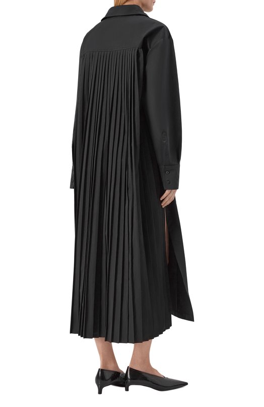 Хлопковое платье Sportmax SPXR0NCHI Чёрный  SPXR0NCHI Фото 3