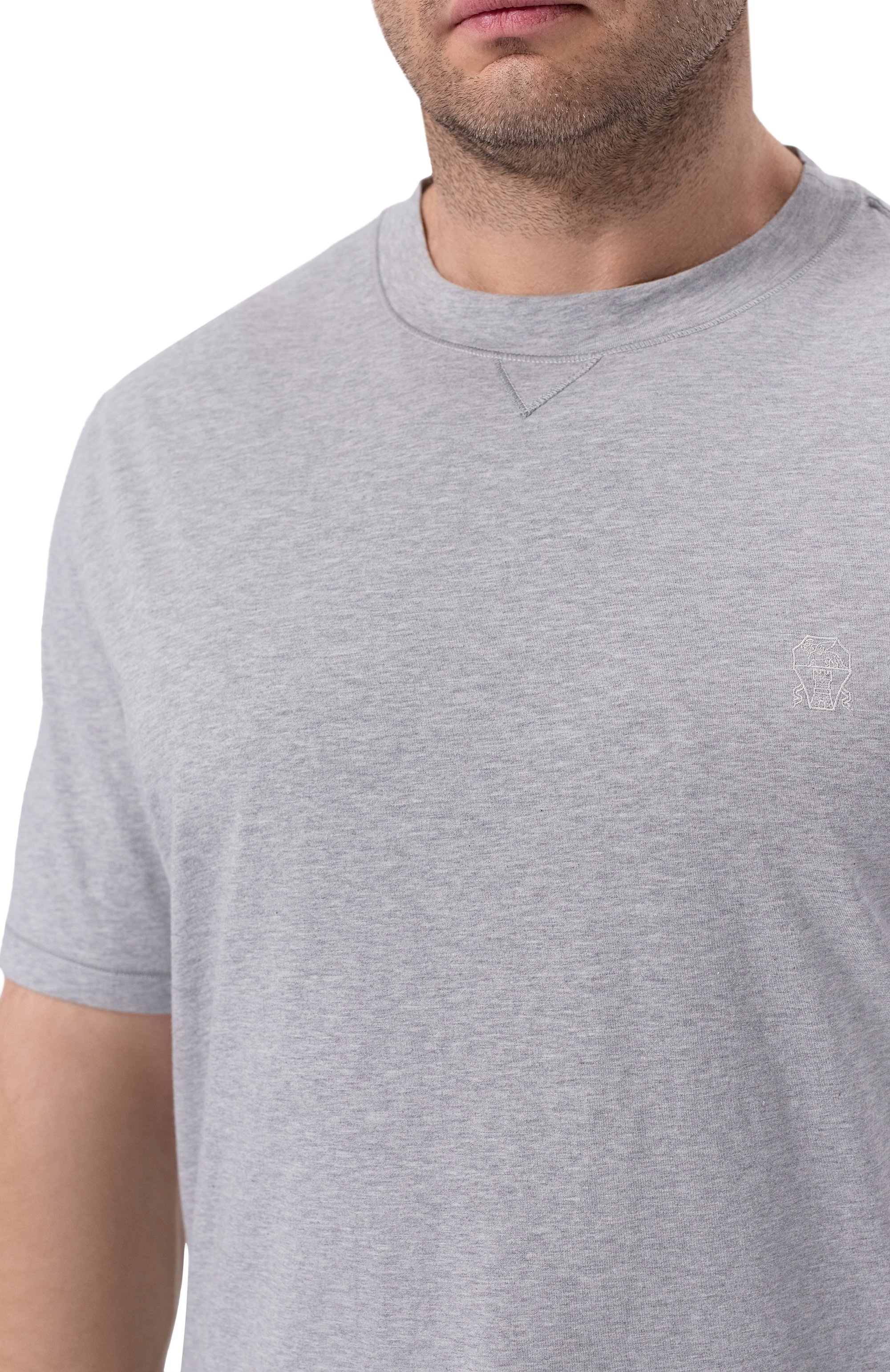 Хлопковая футболка BRUNELLO CUCINELLI, арт. M0B131328G, фото 5