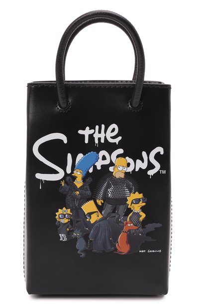 Кожаная сумка balenciaga x the simpsons BALENCIAGA, арт. 593826/23VBN, фото 1