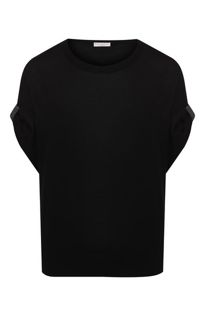 Женский топ из смеси кашемира и шелка BRUNELLO CUCINELLI, арт. M13828800