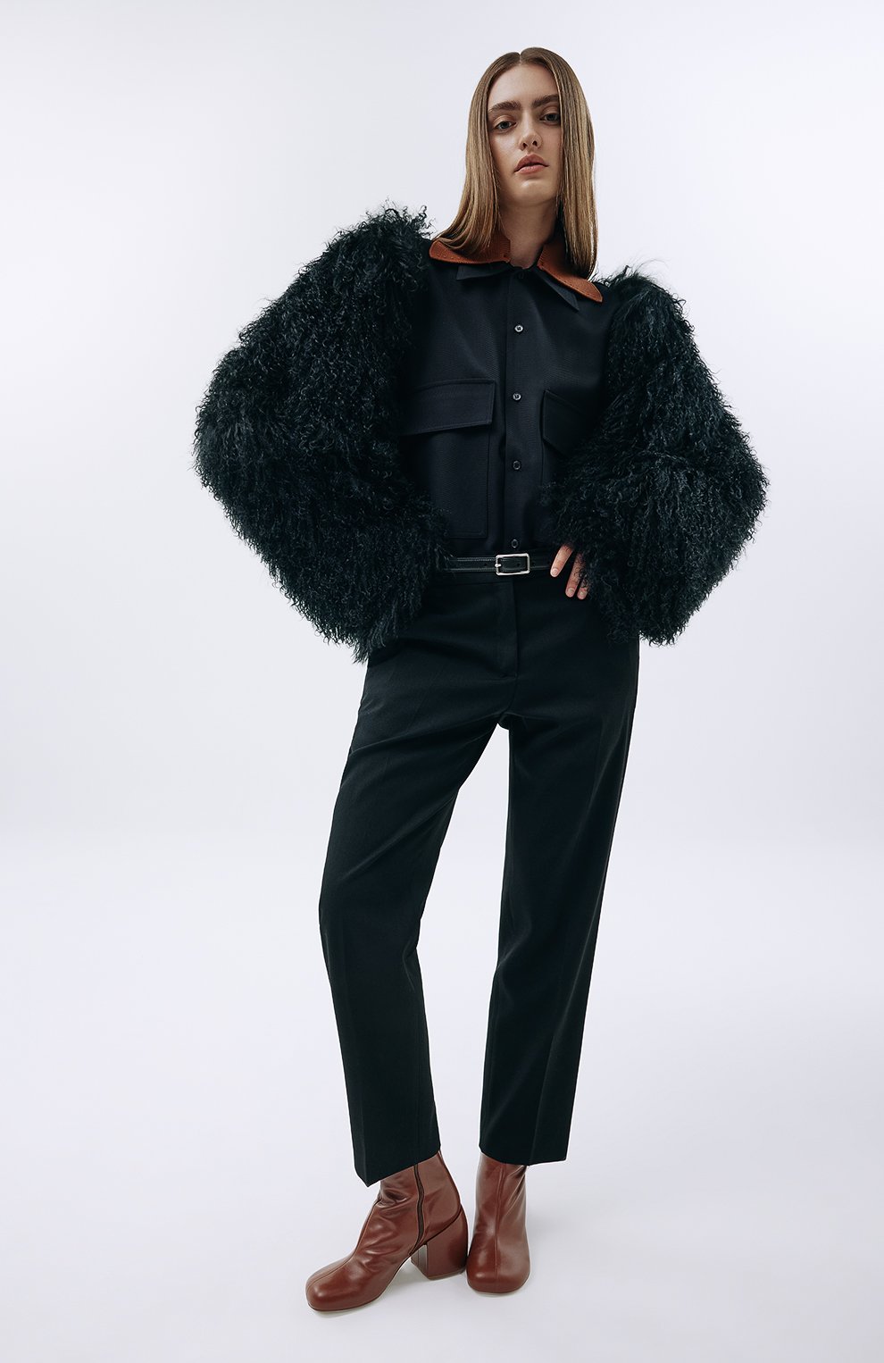 Кожаные ботильоны DRIES VAN NOTEN, арт. WS231-353/DD353, фото 7