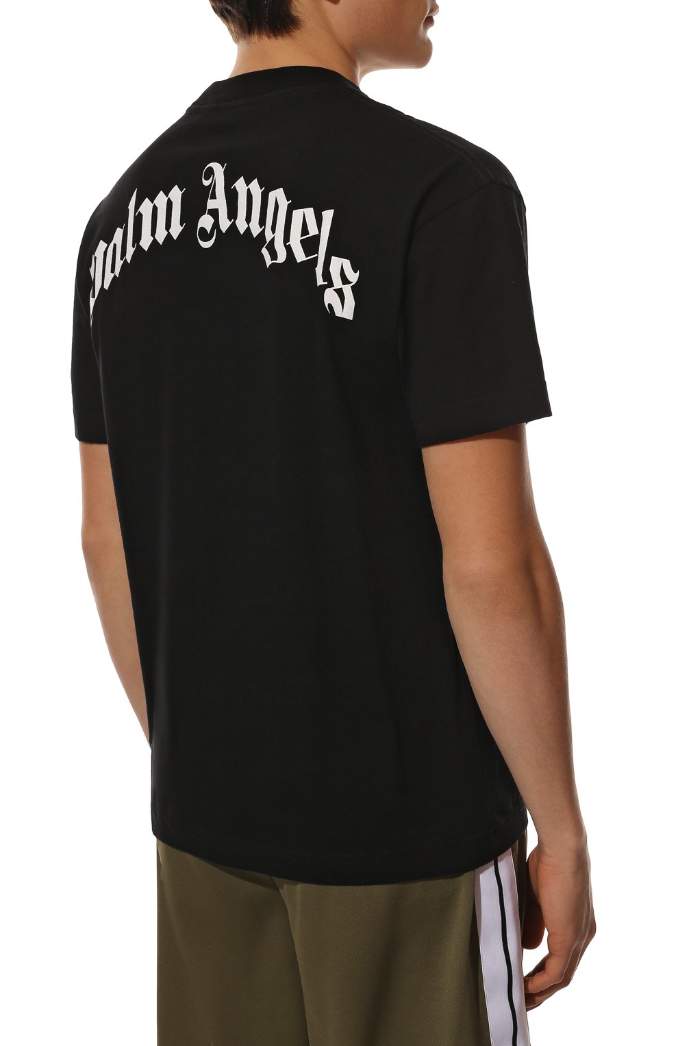 Хлопковая футболка PALM ANGELS, арт. PMAA001C99JER0011060, фото 4