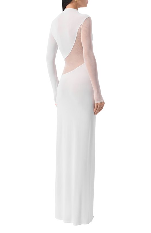 Платье из вискозы Alaia AA9R2801K061B Белый  AA9R2801K061B Фото 3