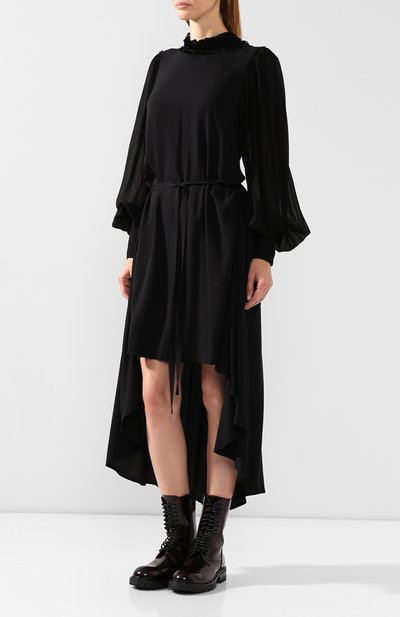 Платье из вискозы ANN DEMEULEMEESTER, арт. 1902-2250-P-160-099, фото 3