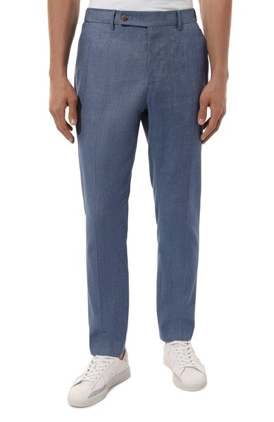 Брюки изо льна и хлопка BERWICH, арт. GL0BE, фото 3