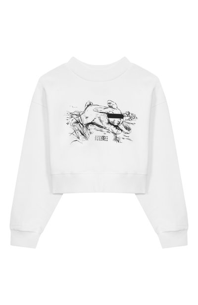 Хлопковый свитшот MM6, арт. M61012/MM04H