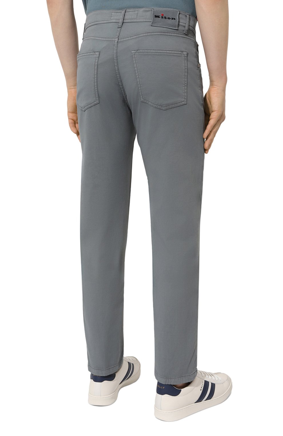 Хлопковые брюки KITON, арт. UPNJSK0606D, фото 4