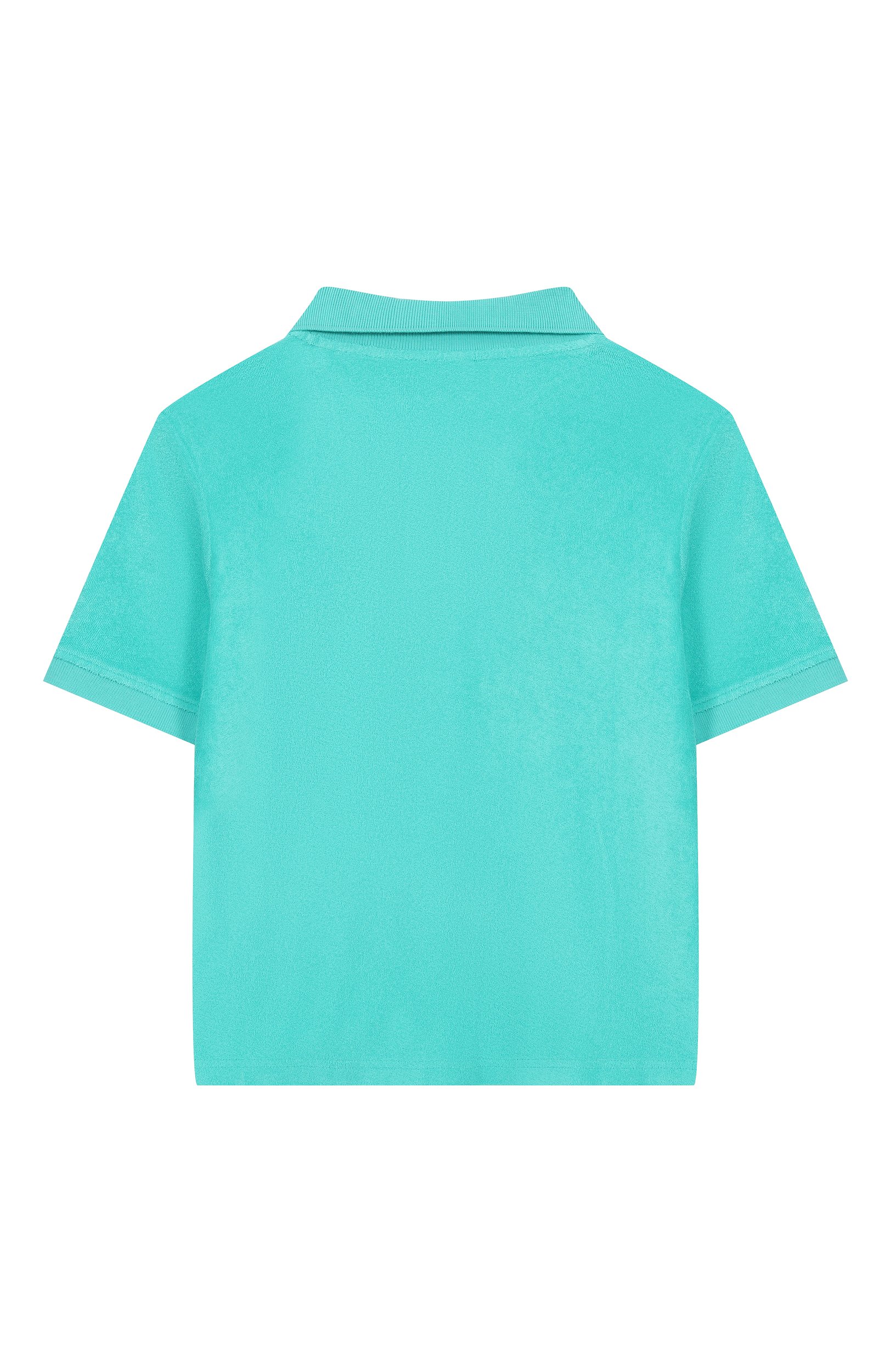 Хлопковое поло SPORTY AND RICH зеленого цвета по цене 12100 руб., арт. T0118712326GR02, фото 2 Хлопковое поло SPORTY AND RICH, арт. T0118712326GR02, фото 2