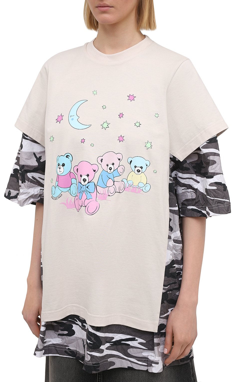 Хлопковая футболка BALENCIAGA, арт. 641584/TJVI1, фото 3