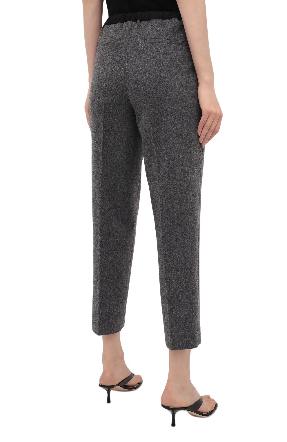 Шерстяные брюки JIL SANDER серого цвета по цене 53250 руб., арт. JPPT310550-WT212500B, фото 4 Шерстяные брюки JIL SANDER, арт. JPPT310550-WT212500B, фото 4