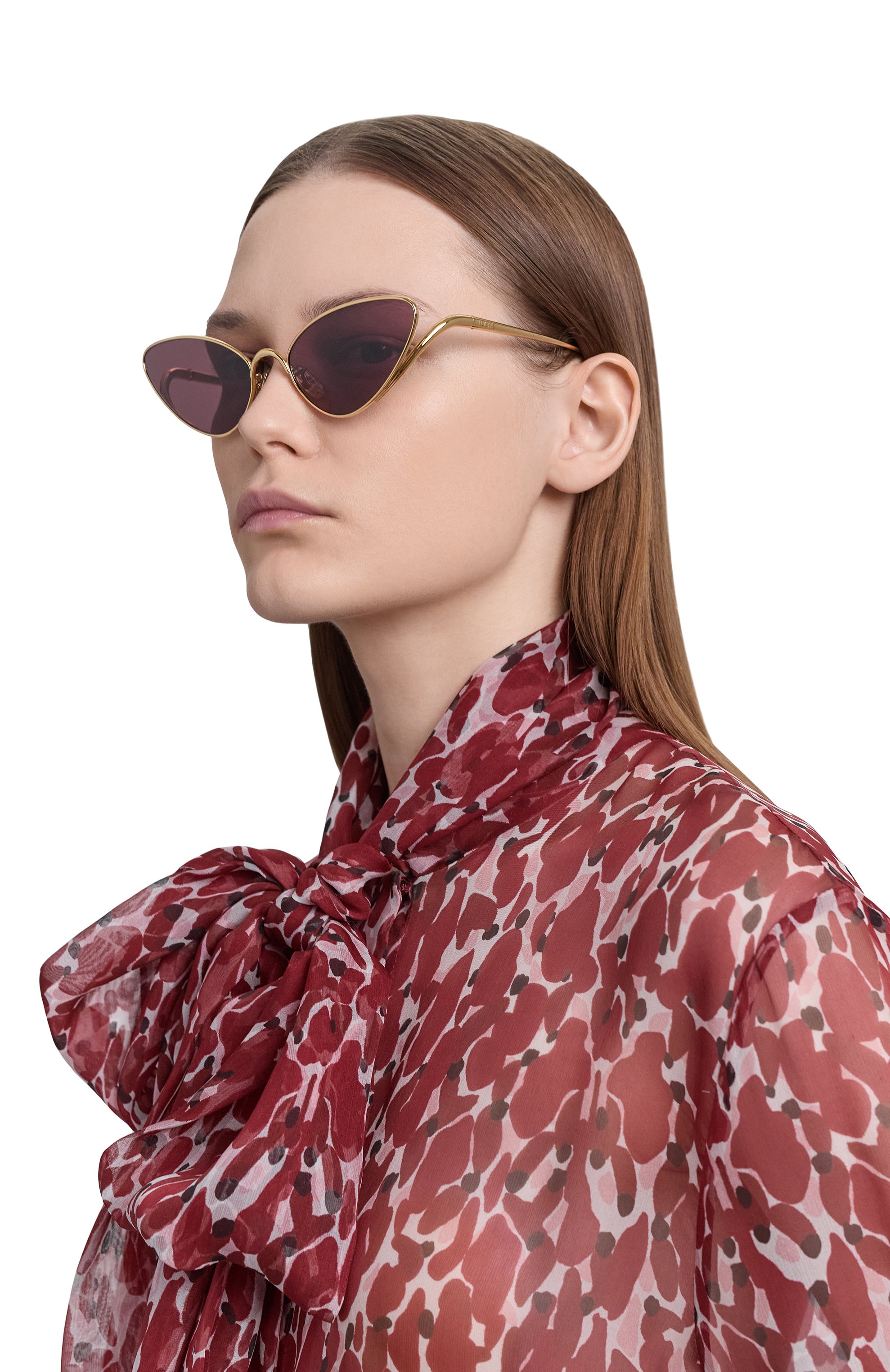 Солнцезащитные очки LOEWE фиолетового цвета по цене 59950 руб., арт. LW40179U 30Y, фото 2 Солнцезащитные очки LOEWE, арт. LW40179U 30Y, фото 2