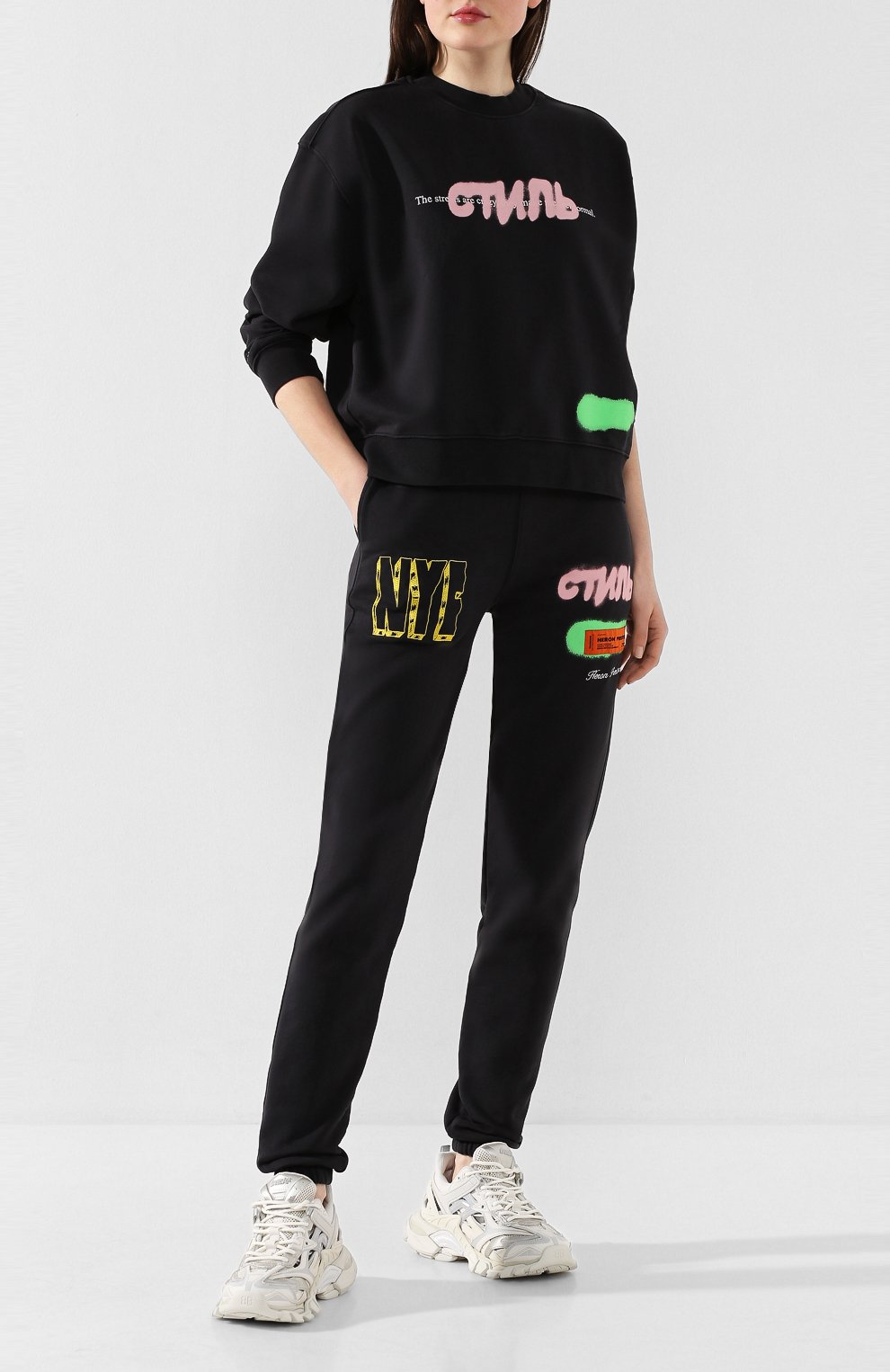 Хлопковый свитшот HERON PRESTON, арт. HWBA003R208090141088, фото 2