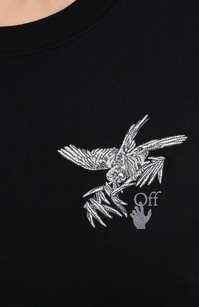 Хлопковая футболка OFF-WHITE, арт. 0WAA049F20JER0061009, фото 5