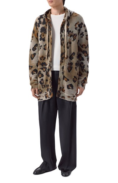 Хлопковый кардиган LANEUS леопардового цвета по цене 76050 руб., арт. S6LAMAKH071, фото 2 Хлопковый кардиган LANEUS, арт. S6LAMAKH071, фото 2