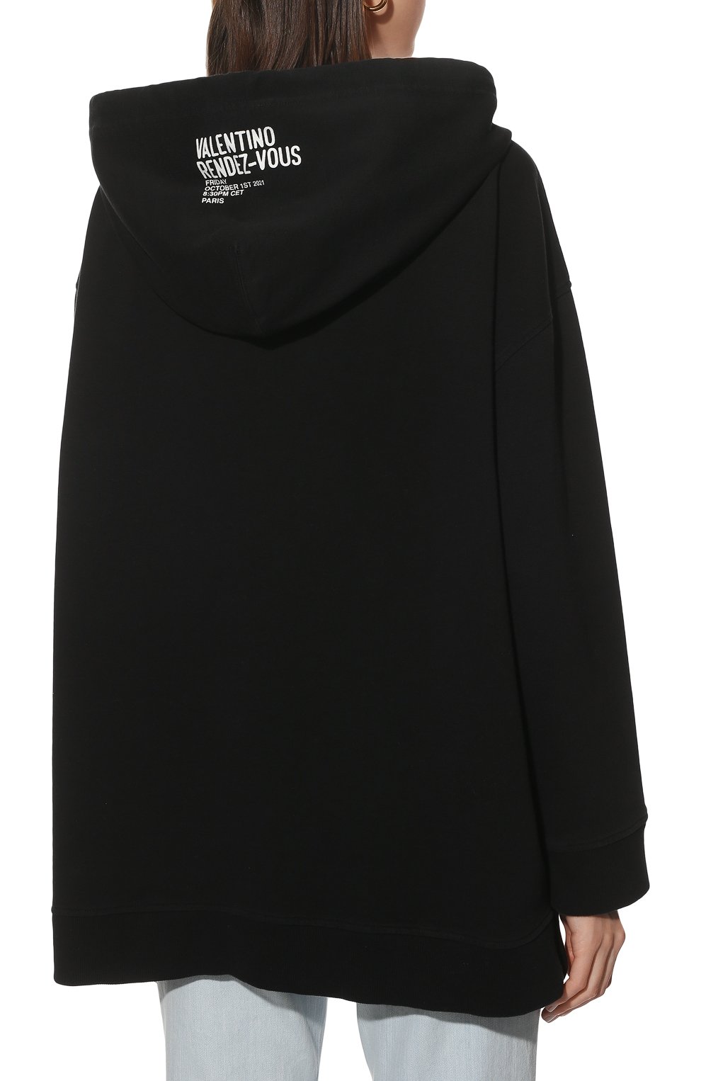 Хлопковое худи VALENTINO, арт. XB0MF17J75N, фото 4