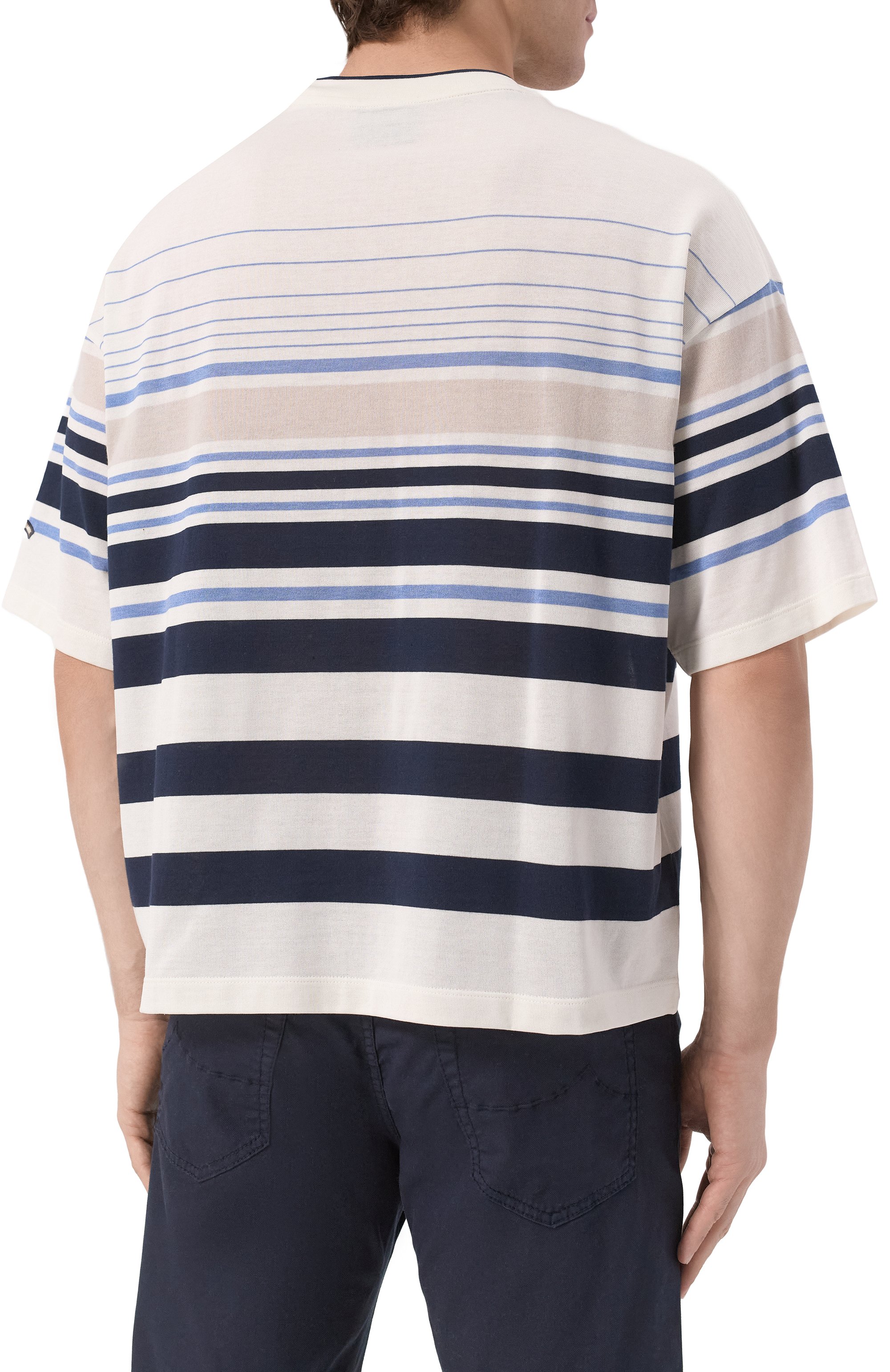 Хлопковая футболка PAUL&SHARK, арт. 25411103, фото 4