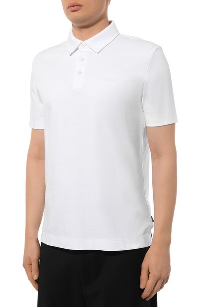 Хлопковое поло BOSS, арт. 50471335, фото 3