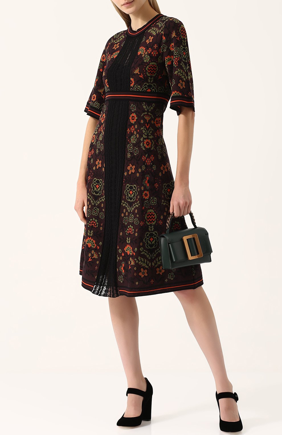 Приталенное платье-миди с принтом M MISSONI, арт. ND0KD2F52LR, фото 2