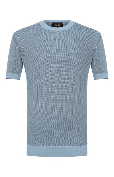 Мужской джемпер из шелка и хлопка BOSS CAMEL, арт. 50560480