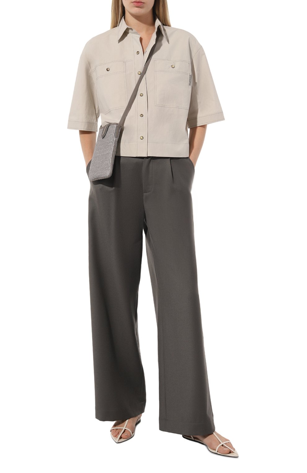 Хлопковая рубашка BRUNELLO CUCINELLI, арт. ML949B1348, фото 2