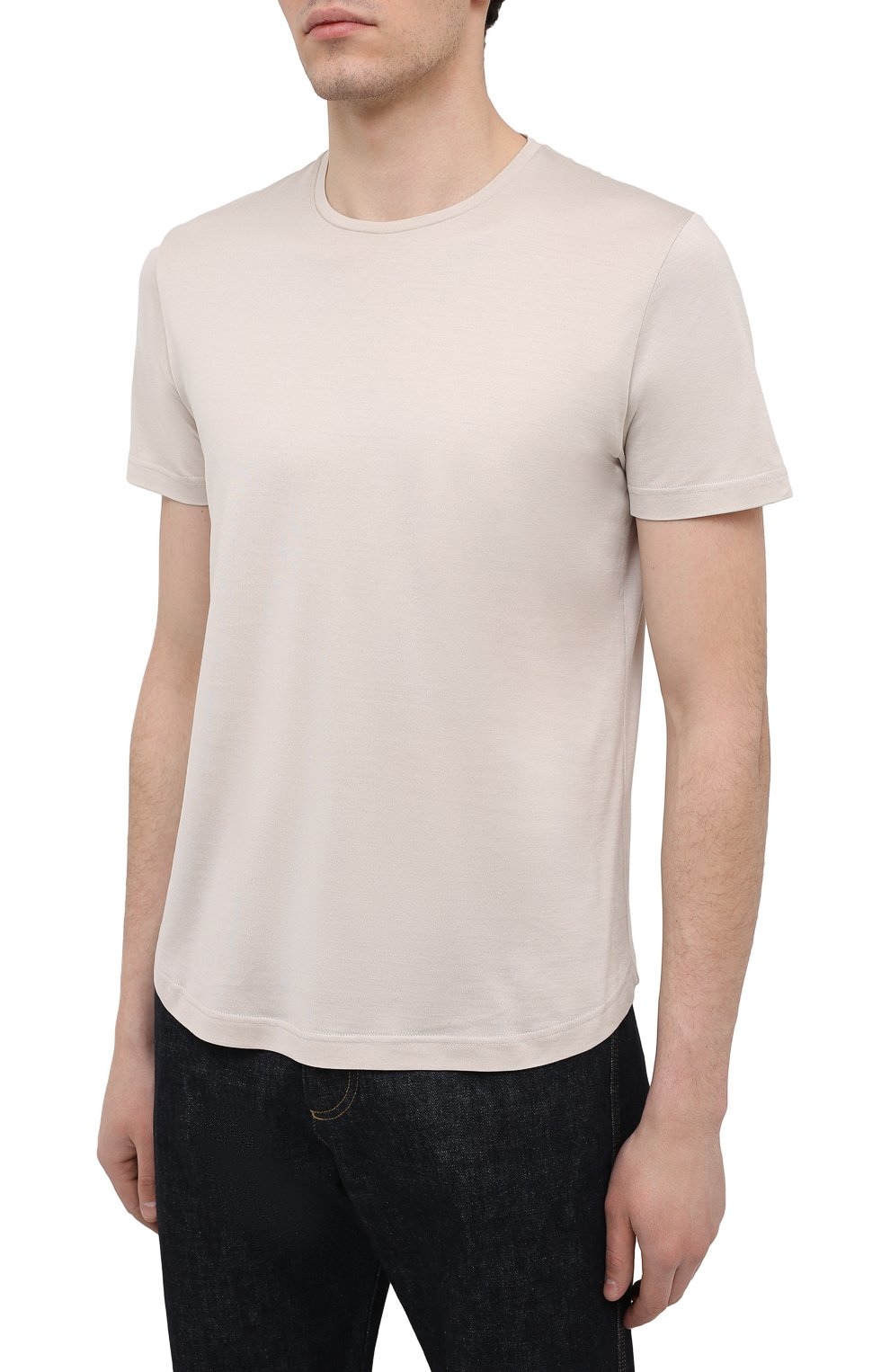 Футболка из шелка и хлопка LORO PIANA, арт. FAF6128, ф ото 3