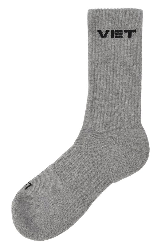 Хлопковые носки VETEMENTS UH76S0250G Серый UH76S0250G