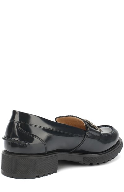 Кожаные лоферы с аппликацией из страз N21, арт. 51434/36-41, фото 3