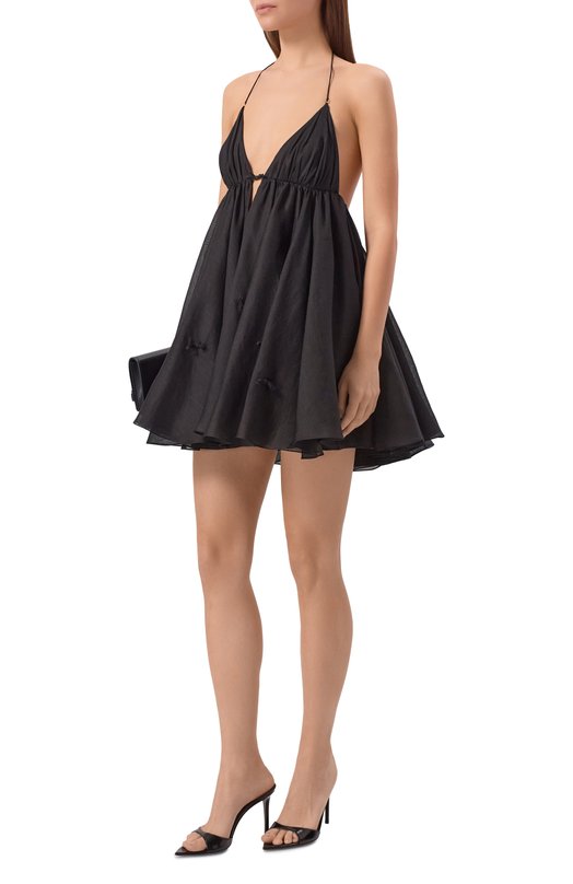 Платье изо льна и шелка YVON 0 160028 Чёрный  0 160028 Фото 2