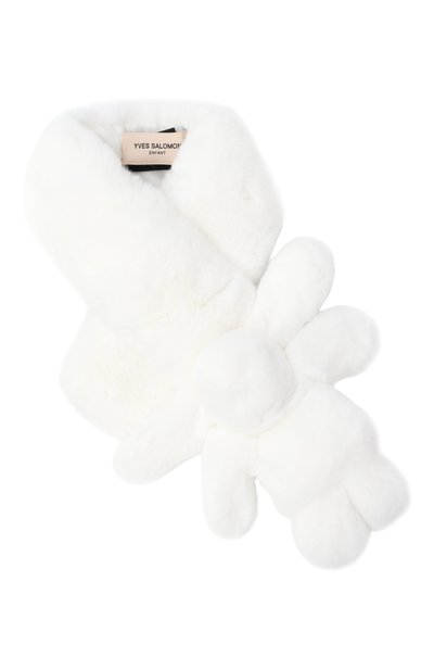 Меховой шарф из кролика YVES SALOMON ENFANT, арт. 21WEA703XXREXX