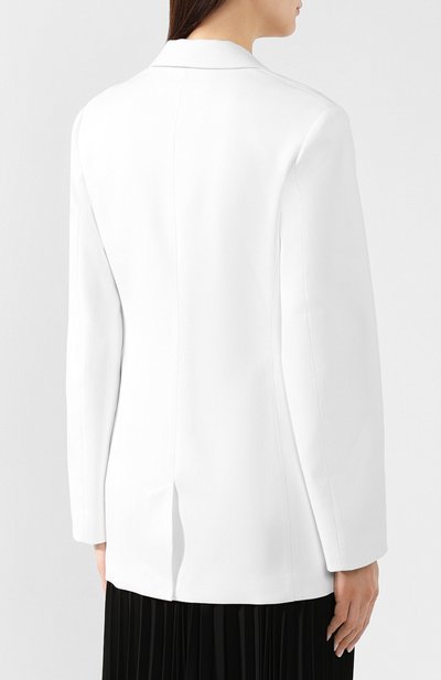 Жакет из смеси вискозы и хлопка VICTORIA BECKHAM, арт. JK STR 5812B MSS19 C0TT0N TAIL0RING, фото 4