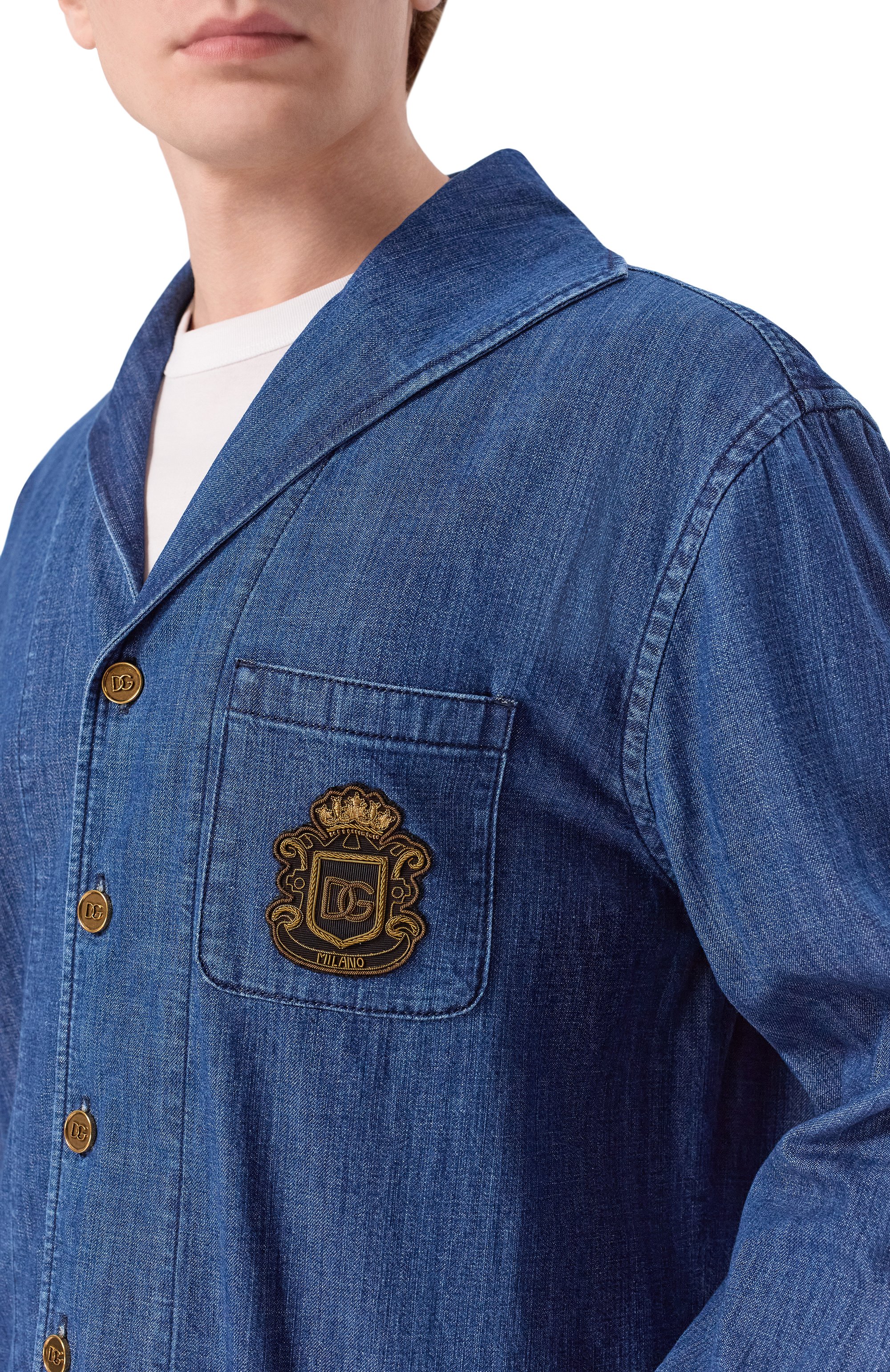 Джинсовая рубашка DOLCE & GABBANA, арт. G50G8Z/G80M4, фото 5