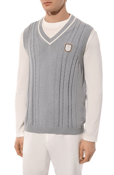 Хлопковый жилет BRUNELLO CUCINELLI, арт. M2870B2264, фото 3