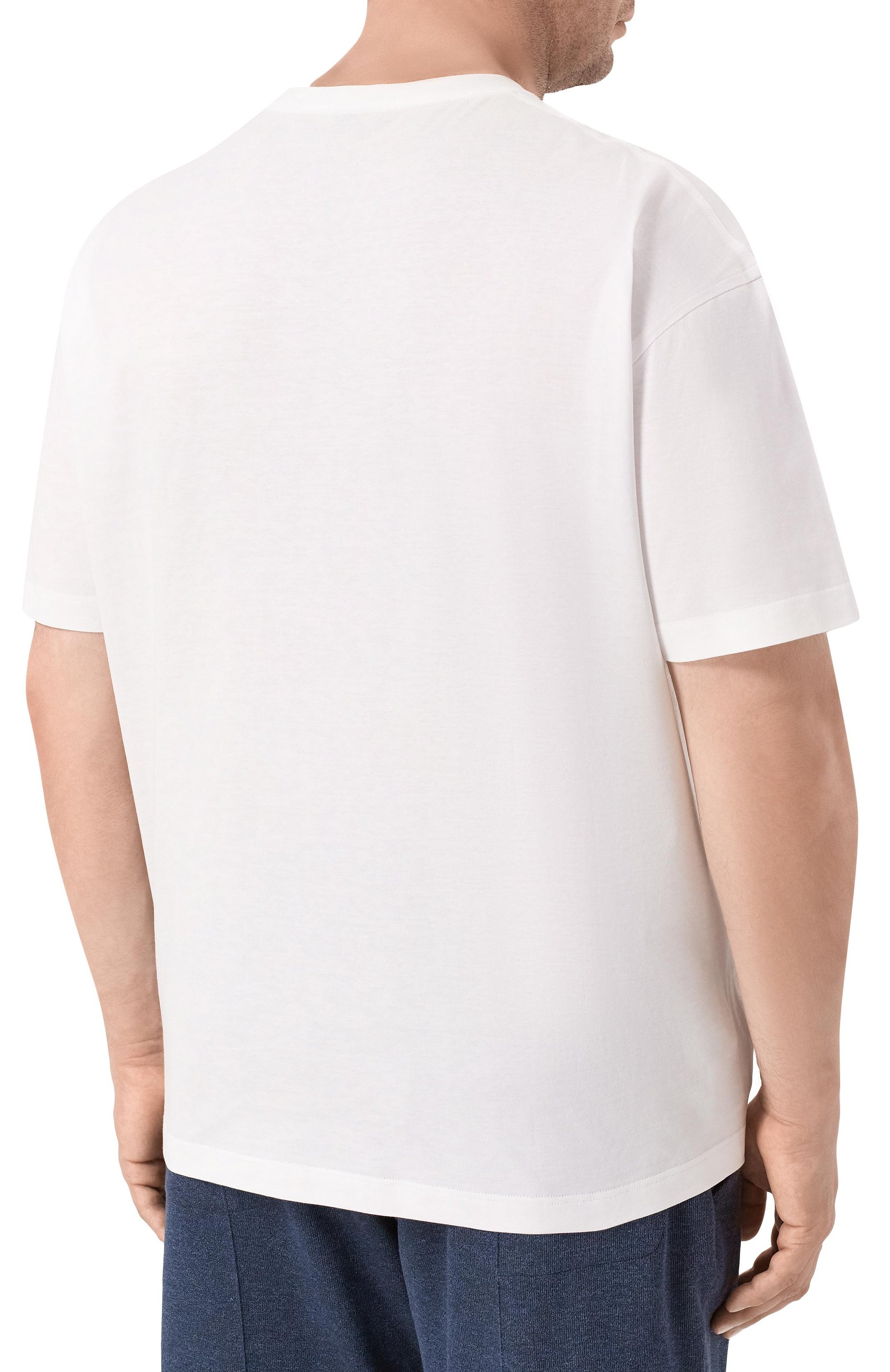 Хлопковая футболка ZILLI, арт. TSR03PM0100VZGI00, фото 4