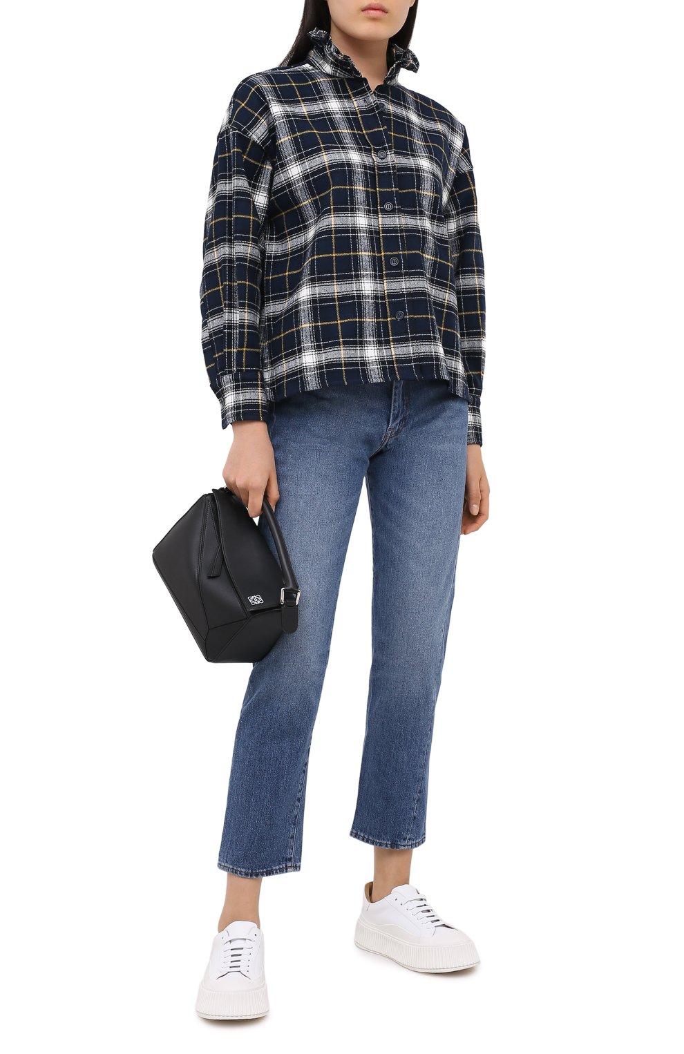 Хлопковая блузка FORTE DEI MARMI COUTURE разноцветного цвета по цене 18300 руб., арт. 20WF7104, фото 2 Хлопковая блузка FORTE DEI MARMI COUTURE, арт. 20WF7104, фото 2