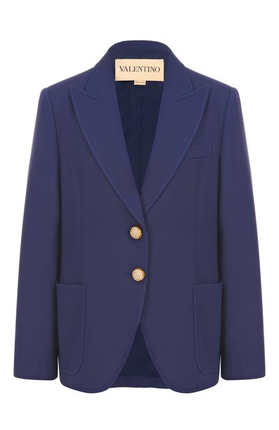 Женский жакет из шерсти и шелка VALENTINO, арт. 7B3CE4E0/1CF