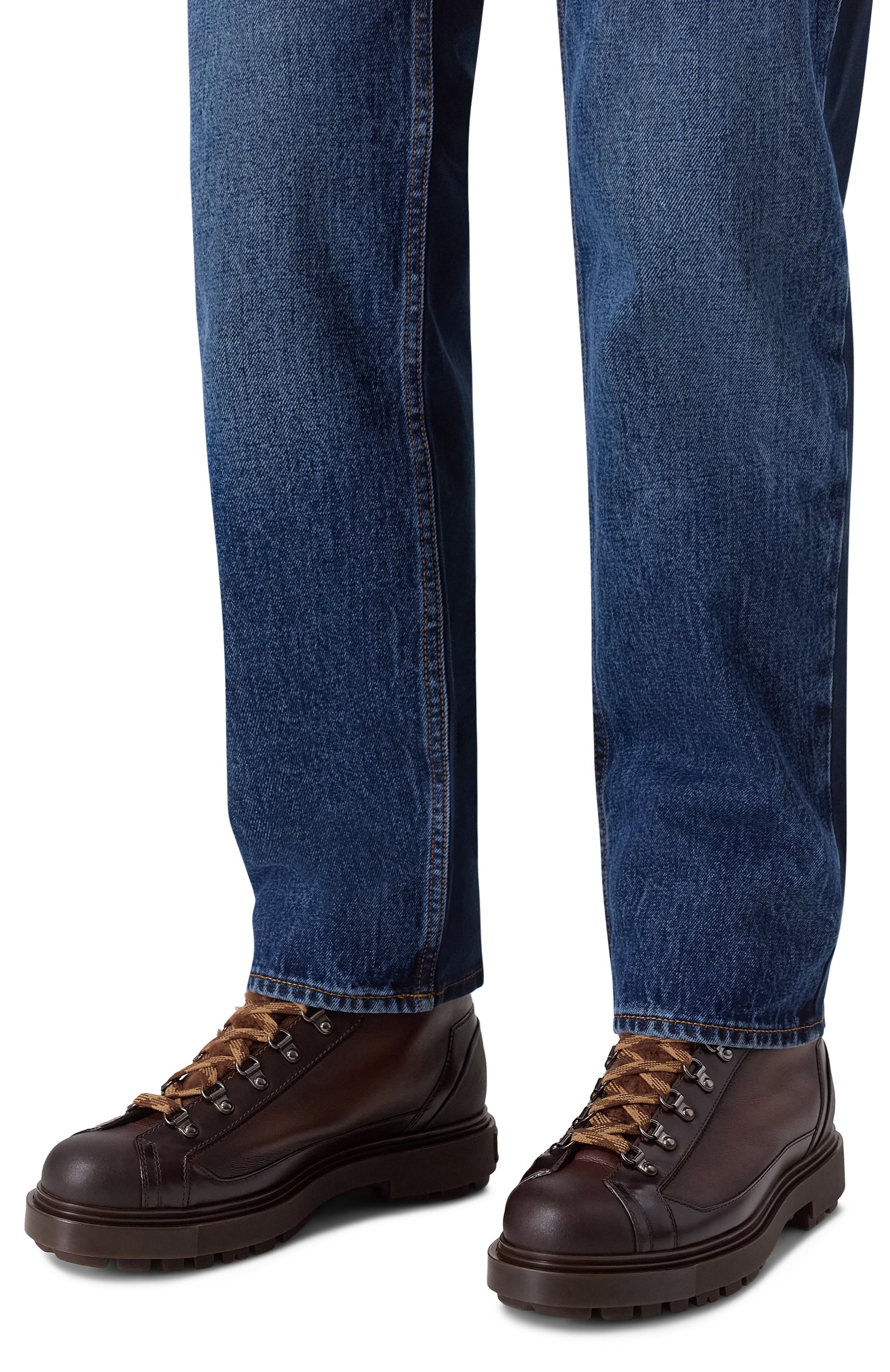 Кожаные хайкеры st. moritz SANTONI, арт. MGSG18274DARS0MF, фото 3