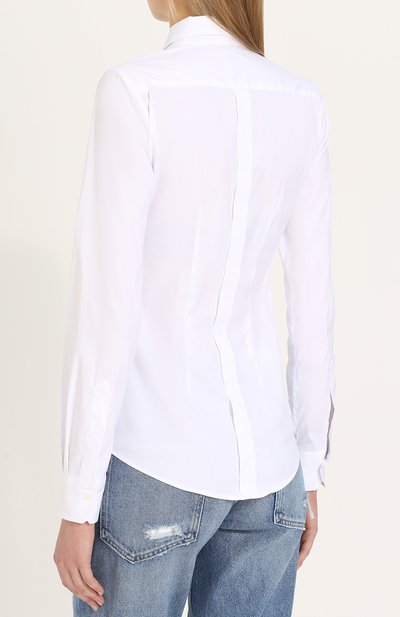 Хлопковая рубашка SARA ROKA белого цвета по цене 26750 руб., арт. M0NICA/FW17-01, фото 4 Хлопковая рубашка SARA ROKA, арт. M0NICA/FW17-01, фото 4