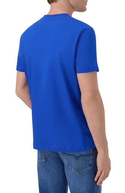 Хлопковая футболка Dirk Bikkembergs BMT1693 Синий  BMT1693 Фото 4
