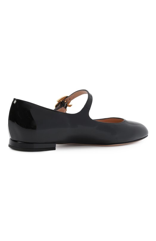 Лакированные балетки Mary Ribbon Gianvito Rossi G22164.05CU0.VERNER0 Чёрный  G22164.05CU0.VERNER0 Фото 5