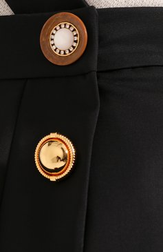 Женское шерстяное платье MIU MIU черного цвета, арт. MF3719-BXO-F0002 | Фото 5 (Материал внешний: Шерсть; Длина Ж (юбки, платья, шорты): Миди; Женское Кросс-КТ: Платье-о�дежда; Случай: Повседневный)