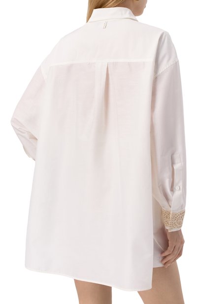 Рубашка из хлопка и шелка LORENA ANTONIAZZI, арт. R2579CA79B/4573R, фото 4