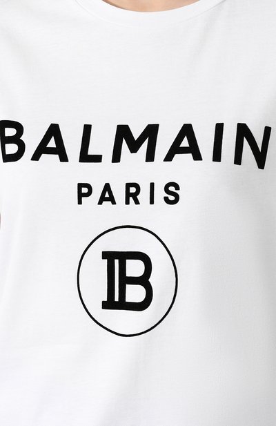 Хлопковая футболка BALMAIN, арт. SF11364/I193, фото 5