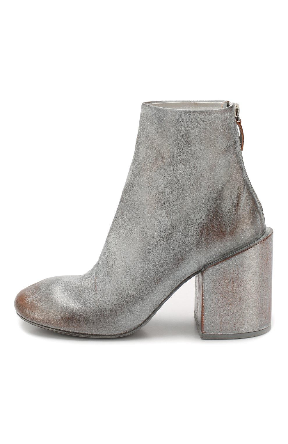 Кожаные ботильоны MARSELL серебряного цвета по цене 88350 руб., арт. MW5570/CAV.LAM.ASP., фото 3 Кожаные ботильоны MARSELL, арт. MW5570/CAV.LAM.ASP., фото 3