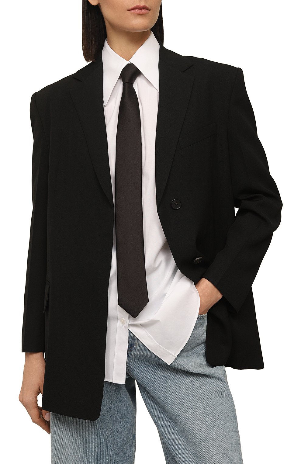 Шелковый галстук DOLCE & GABBANA, арт. FT061R/G0U05, фото 2